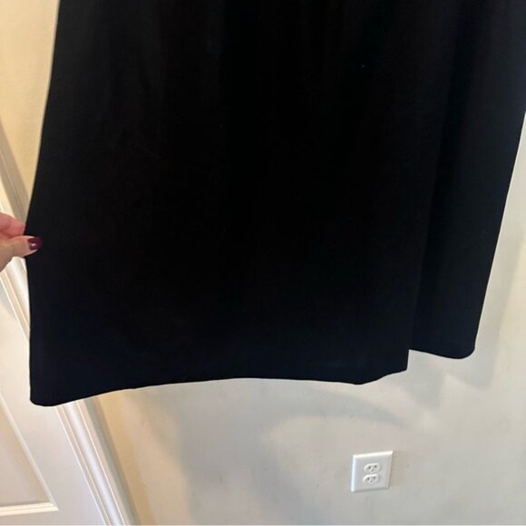 Talbots Black Velvet A-Line Maxi Skirt Size 6 Elegant Holiday Winter - Picture 5 of 10